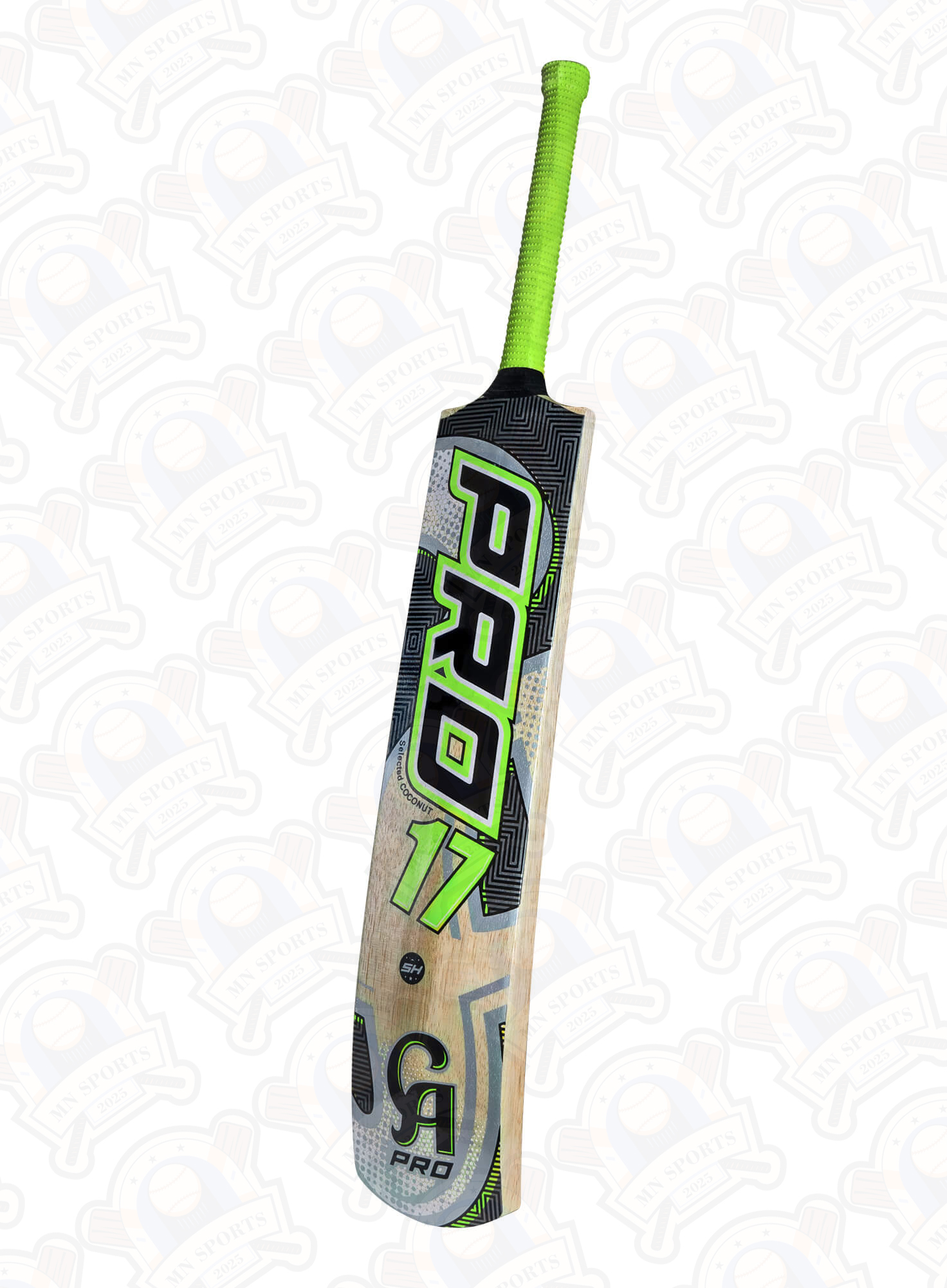 Premium Coconut Wood Tape Ball Bat - Lightweight with Heavy Bottom | 100% Made in Pakistan | MN Sports