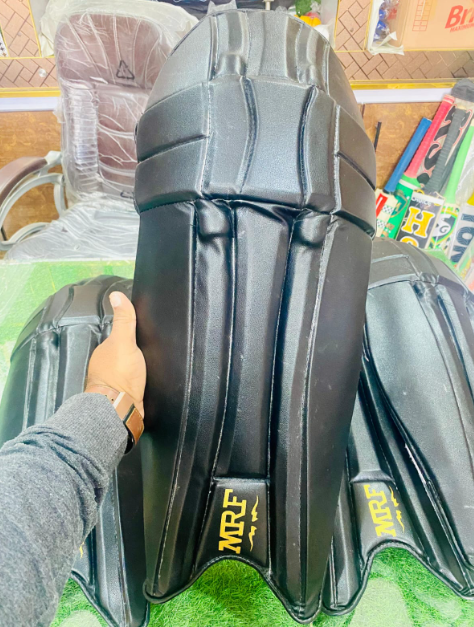 MRF BLACK Cricket Leg Pads | Premium Protection & Comfort | MN Sports